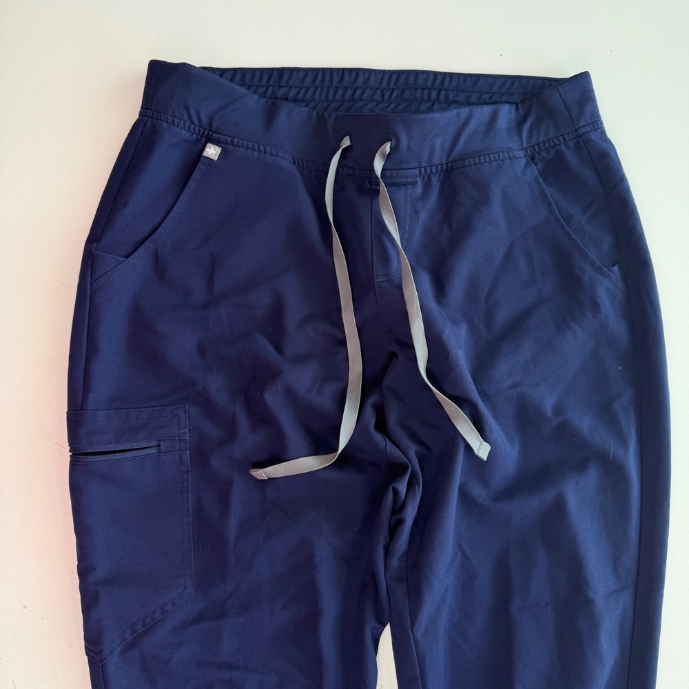 FIGS Jogger Scrubs Pants Royal Blue Orange Drawstring Womens Large Lot of 4 - Picture 9 of 16